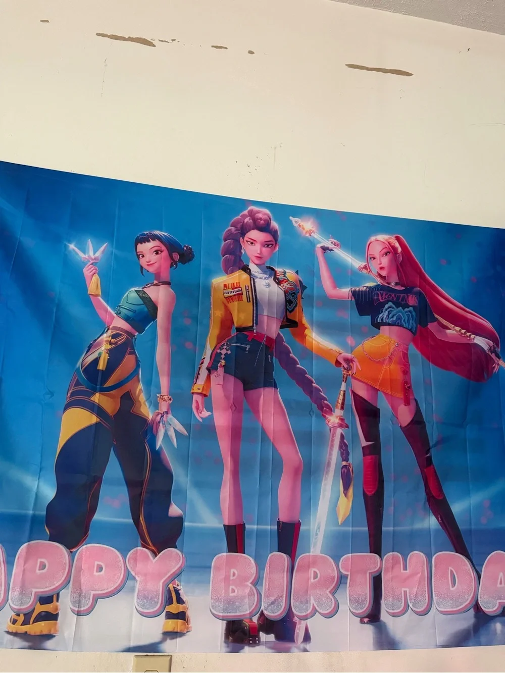Kpop Demon Hunters leftover party supplies